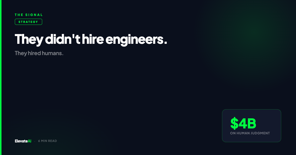OpenAI Just Spent $4 Billion Hiring Humans